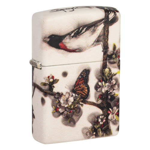 Zippo Lighter Steven Spazuk Birds & Butterflies 540 Color Front