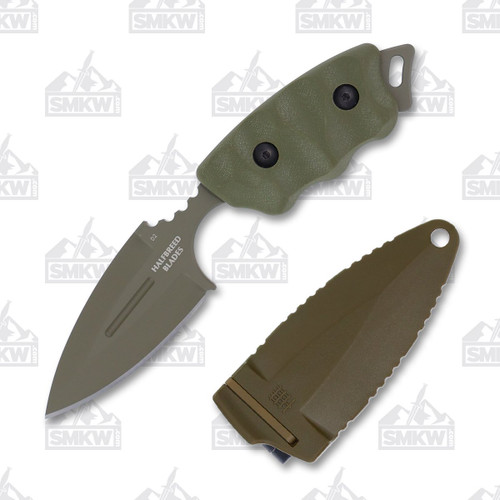 Halfbreed Compact Clearance Knife Ranger Green 2.95in Plain Teflon Spear Point 1