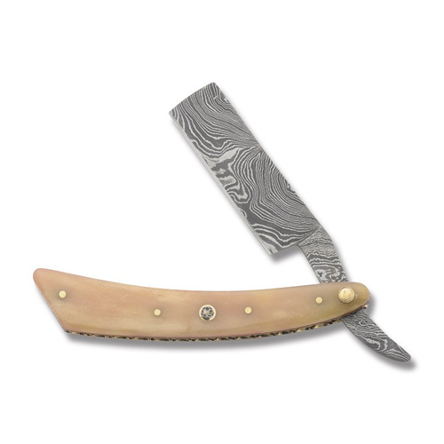 Rite Edge Razor Folding Knife Natural Bone 2.93 Inch Blade 1