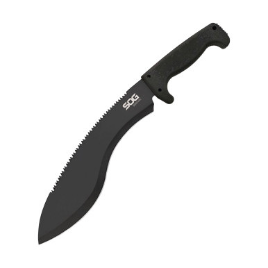 SOG SOGFari Kukri Machete 12 Inch Plain Black Kukri