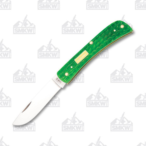 Case John Deere Green Bone Sod Buster Jr Folding Knife