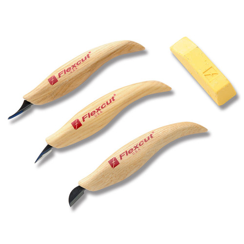 Flexcut Slim Handle Detail Knife Set