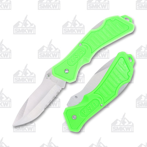 Frost Buck Shot Tactical Green Lockback FR285GR