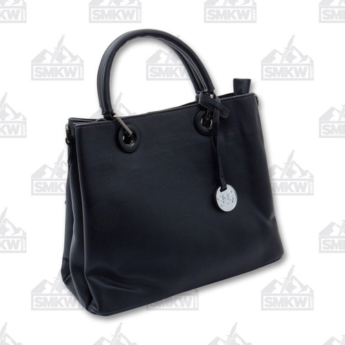 FabiGun Concealed Carry Bag Purse Black Leather