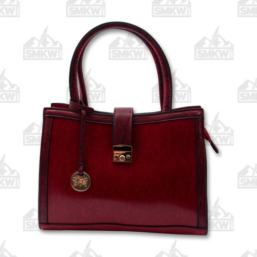 Fabigun Concealed Carry Purse Red Snake Print