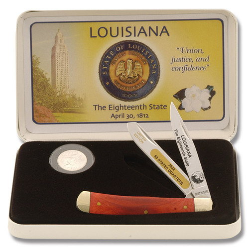 Frost Cutlery Louisiana State Quarter & Trapper Collector Set FR312LA