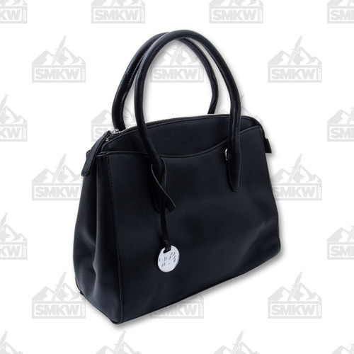 Fabigun Concealed Carry Purse Black Leather Womens