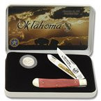 Frost Cutlery Oklahoma State Quarter & Trapper Collector Set FR312OK