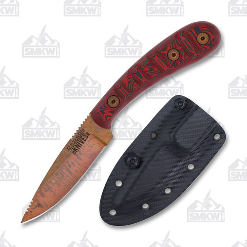 Dawson Serengeti Red G10 Drop Point Fixed Blade