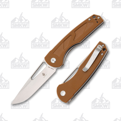 Kizer Yukon Brown G-10 Folding Knife