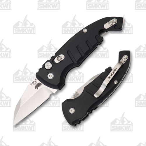 Hogue A01-Microswitch 1.95 Automatic Wharncliffe Stonewash Black
