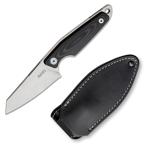 MKM Makro 2 Fixed Blade Black 2.87in Bohler M390 Stonewash Sheepsfoot