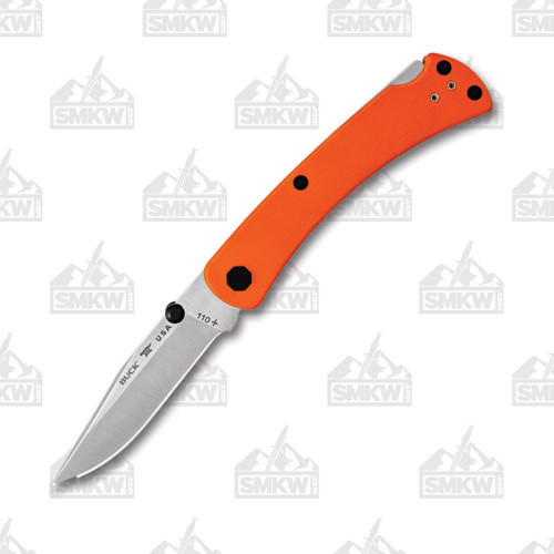 Buck 110 Folding Hunter Knife Slim Pro TRX Blaze Orange