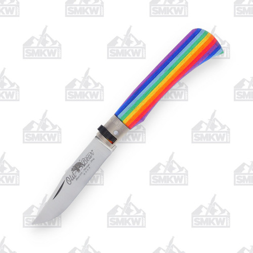 Antonini Old Bear Medium Folding Knife Rainbow