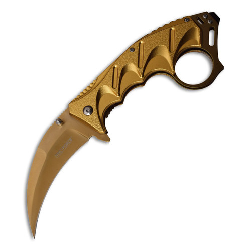 Tac-Force Karambit Gold Folding Knife