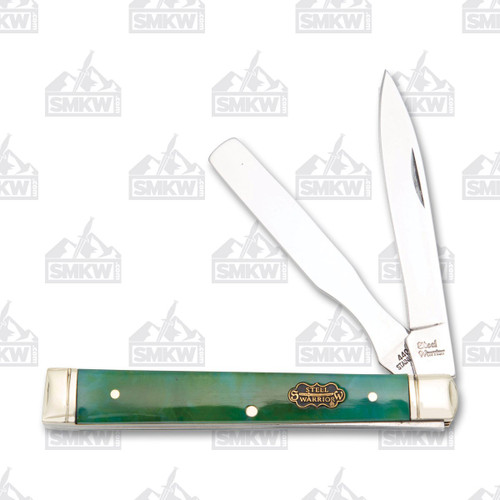 Frost Steel Warrior Green Swirl Doctor's Knife FRSW120CW
