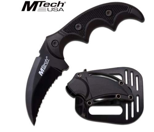 MTech Karambit Fixed Blade Knife Black
