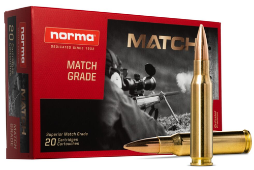 Norma Match Ammo 308 Winchester 175 Grain Brass Centerfire 20 Rounds BTHP