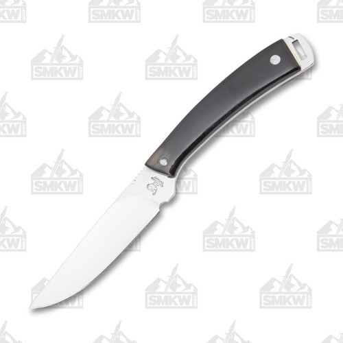 Hen & Rooster Hunter Buffalo Horn 3.25 Inch Plain Polished Drop Point