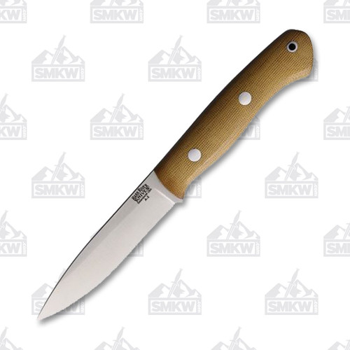 Bark River Aurora Fixed Blade Knife Natural Canvas Micarta