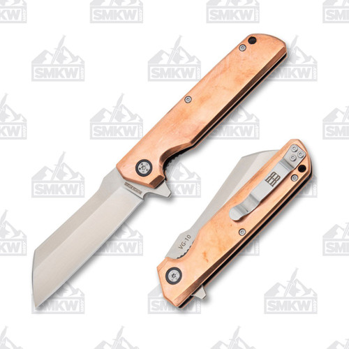 Rough Ryder VG-10 Copper Cleaver Folding Knife