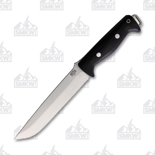 Bark River Bravo 2 Fixed Blade Knife Black Canvas Micarta