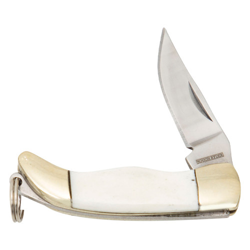 Rough Ryder Tiny Folding Hunter (Mid, White Smooth Bone) RR167