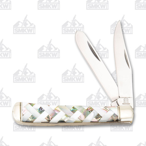 Rough Ryder Exotic Basketweave Trapper Folding Knife
