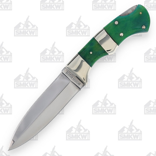 Rough Ryder Green Bone Folding Push Dagger