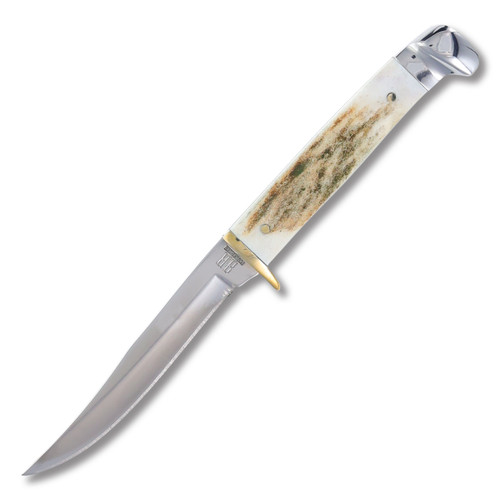 Rough Ryder Small Stag Skinner 3.25 Inch Plain Mirror Polished Skinner