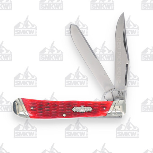 Rough Ryder Red Pick Bone Trapper Folding Knife