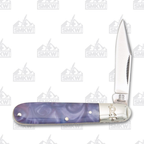 Rough Ryder Purple Swirl Small Barlow Folding Knife RR2153