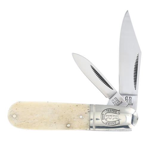 Rough Ryder White Smooth Bone Barlow Folding Knife RR198