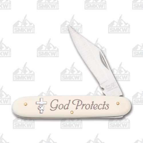 Frost Words of Faith Folding Knife God Protects FRNB1