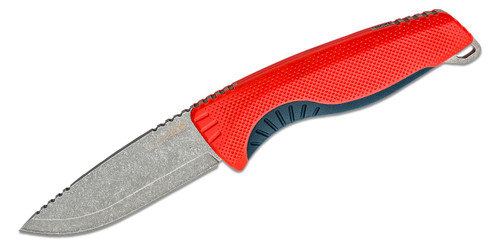 SOG Aegis FX Rescue Red and Indigo 3.7in Drop Point Fixed Blade