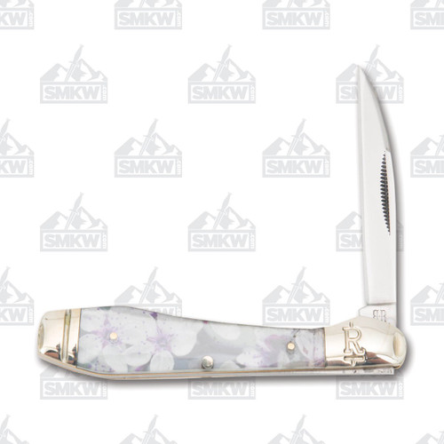 Rough Ryder Wild Flowers Cherry Blossom Wharncliffe Folding Knife