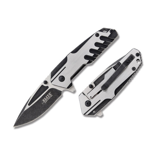 Elite Tactical Spring-Assisted Two-Tone Folding Knife