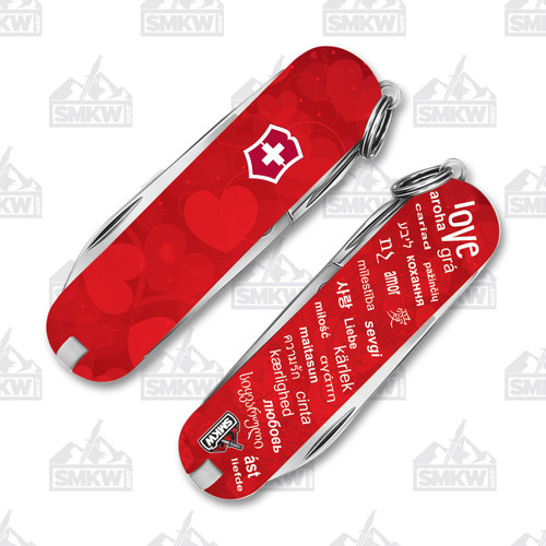 Victorinox Classic SD Swiss Army Knife Love and Hearts