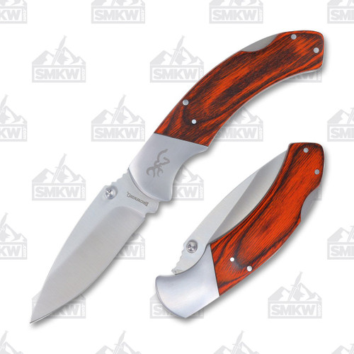 Browning Maple Pakkawood Lockback Folding Knife