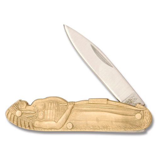 Novelty Knife Co. Cigar Store Chief Folding Knife 1.87in Pen Blade