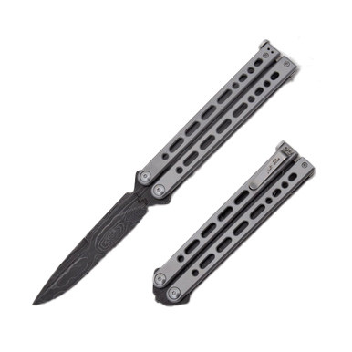 Bear & Son Bear Song VIII Balisong Damascus BRB820SSLD