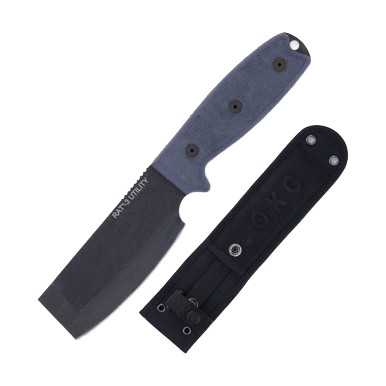 Ontario RAT 3 Fixed 3.4in Chisel Blade Utility Knife Black