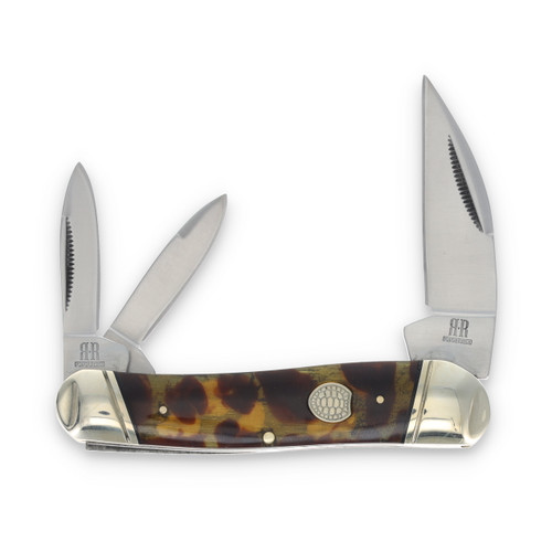 Rough Ryder Tortoise Shell Swayback Whittler Folding Knife RR2440