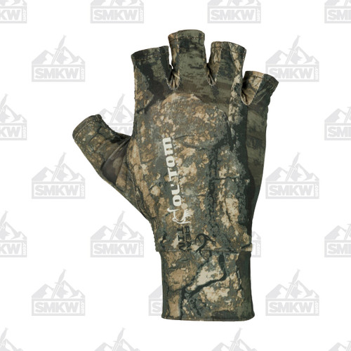 Drake Waterfowl Realtree Timber Fingerless Stretch Fit Gloves