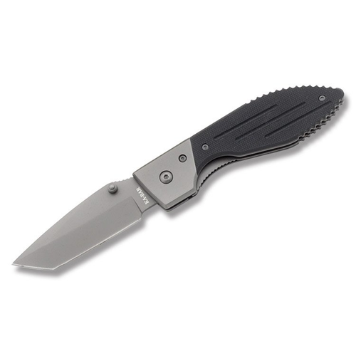 Ka-Bar Warthog II Folding Knife 3in Gray Plain Tanto Blade