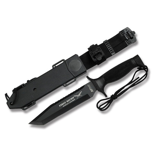 MTech First Recon Fixed Blade Knife Black