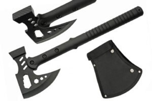 Black Tactical Hammer Axe with Wrench Cutouts