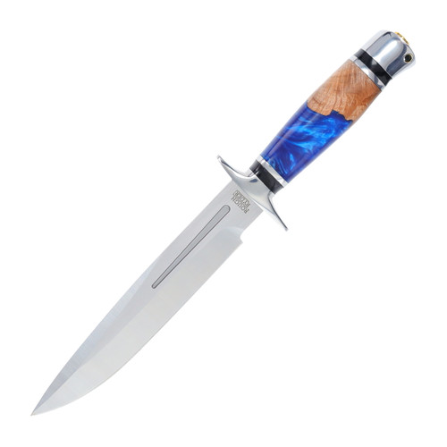 Rough Ryder Shoreline Blue Resin and Wood Bowie RR2240