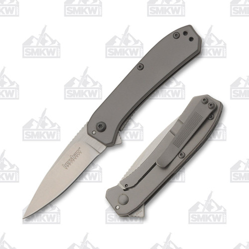 Kershaw Amplitude 2.5 Folding Knife Gray 2.5in Plain Satin Drop Point 1