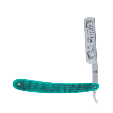 Hen & Rooster Green Pickbone Straight Razor Folding Knife